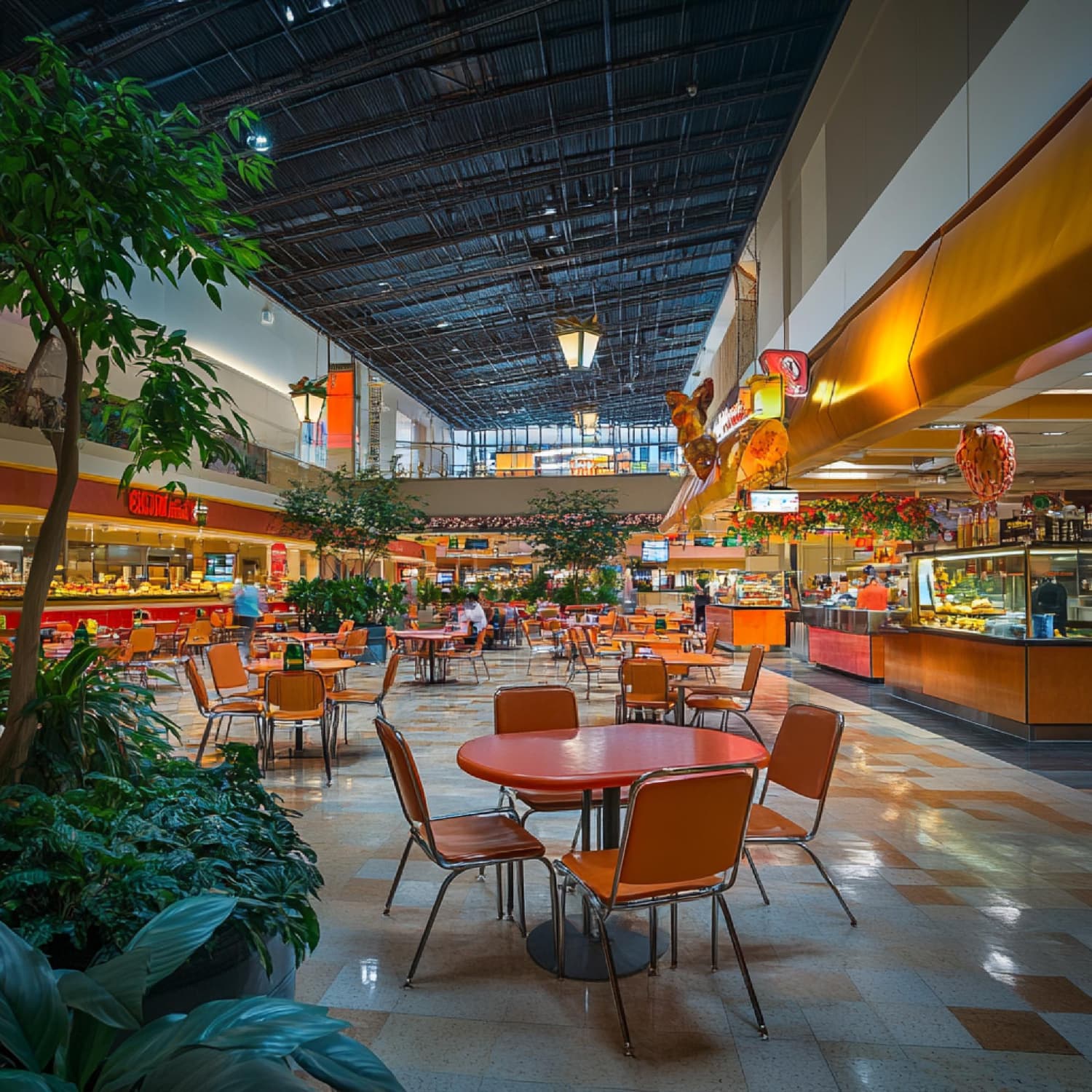 Burgers, pizza and desserts at Glacier Point Mall